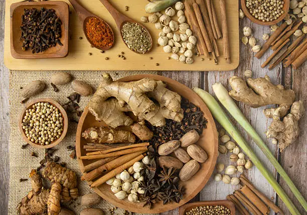 Chinese herbs and spices used in herbal consultations